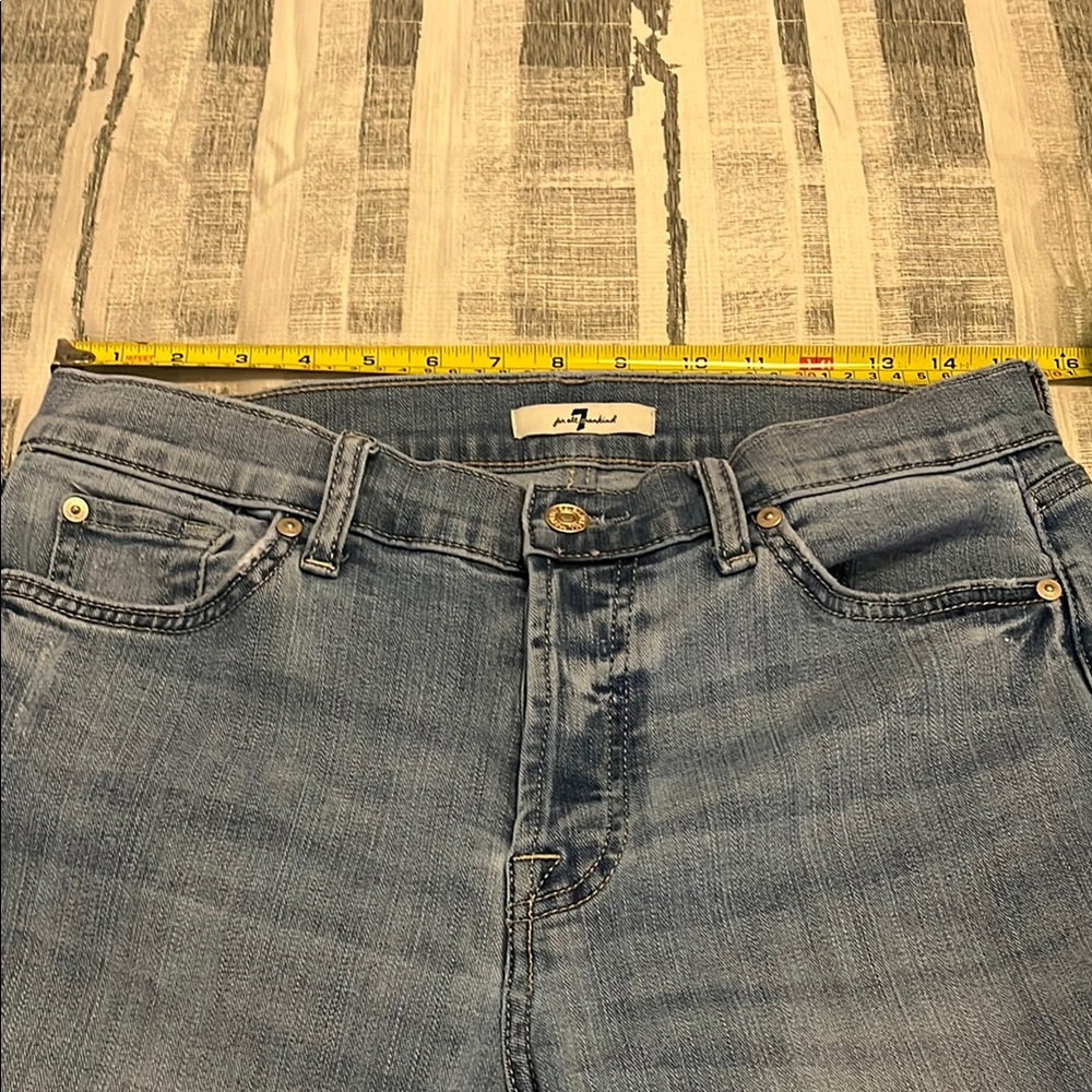 7 For All Mankind Boyfriend Light Blue Denim Jeans